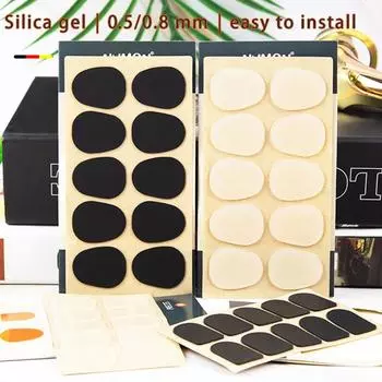 Мундштук для саксофона, подушечки для мундштука, толщина 0,5 мм, 0,8 мм Black Clarinet 0.5mm