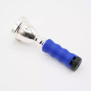 Мундштук для тубы Практика Латунь Тренажер для губ Новое оборудование для практики гудения Латунный инструмент ЛАТУННЫЙ ДИЗАЙН [Модель 2025] Разминка (Цвет синий)