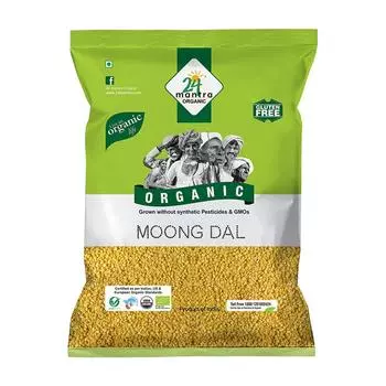 Мунг Дал (1 кг), Moong Dal, 24 Mantra Organic