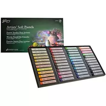 Mungyo Gallery Soft Pastel Squares Cardboard Box Set of 48 Assorted Colors by Mungyo Gallery -