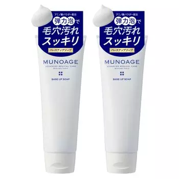 MUNOAGE Base Up Soap 120 г Мыло для очищения лица в тюбике, тонкая эластичная пена, пятна от пор, пятна от кожного сала, увлажнение и влага, содержит косметические ингредиенты
