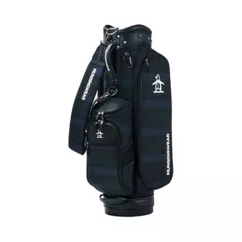 MUNSINGWEAR Caddy Bag Type 9 Cart Type Tartan Check Stylish Golf MG4FCB03U