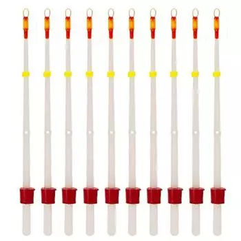 MUQZI спортивный аксессуар, 10 шт., маленький белый зимний удлинитель для зимней рыбалки, удочка для соленой и пресной воды 130mm белый