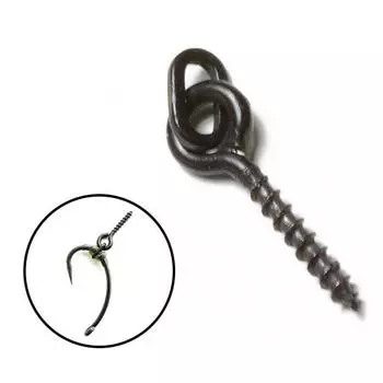 MUQZI спортивный аксессуар 12 мм овальная петля приманка металлические винты для снастей для ловли карпа всплывающие снасти инструменты 50pcs чёрный