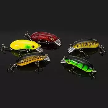 MUQZI Спортивный аксессуар 5 см Профессиональная искусственная приманка Стабильный длительный срок службы Антикоррозийная B