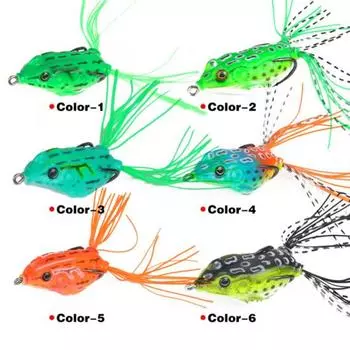 MUQZI спортивный аксессуар, 6 см, пресноводная морская вода, реалистичная приманка для рыбалки, стимуляция приманки в виде лягушки, инструмент для поставки 2#