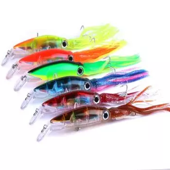 MUQZI спортивный аксессуар, искусственный реалистичный осьминог, имитация рыбалки, мягкие острые крючки для приманки, снасти для приманки 1#