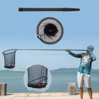 MUQZI спортивный аксессуар полезный рыболовный подсак портативный маленький многофункциональный 40cm