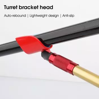 MUQZI спортивный аксессуар, полезный упор для удочки, антидеформация, легкий, устойчивый к ржавчине чёрный