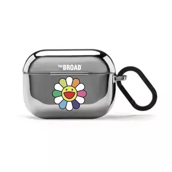 Murakami Long SUNFLOWER Seal Apple Airpods4/3 Cute Bunny Suitable for Aipodpro2 Earphone Case South Korean Girl s Team 2 NE1 Line Puppy Couple Hard Apple Airpods 3 Mirror earphone shell (sunflower)