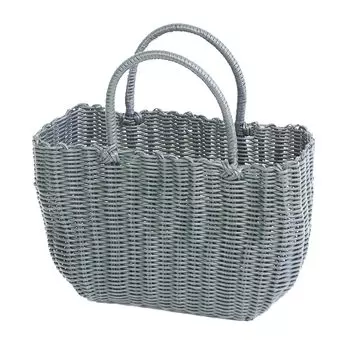 Murataya Vinyl Basket Bag Olive Bag 9668 P.P