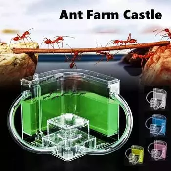 Муравейник Имитация Экосистемы Ферма Замок Соединительная Труба Муравейник Место обитания Мастерская Дом Комплект Обучающие Игрушки Изучение Поведения Насекомых