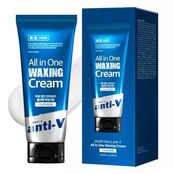 Muro Men s Anti-V All-in-One Waxing Cream, 160ml, 1 unit