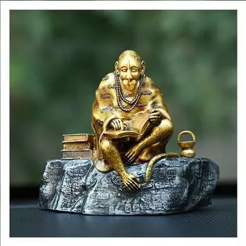 Мурти Баджрангбали Идол Санкат Мочан Бхагван Идол для приборной панели автомобиля и домашнего декора Статуэтка (Рамаяни Хануман Многоцветный 3,14 дюйма)