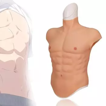 Muscle Suit Косплей Поддельные Мышцы Силиконовый Костюм Маскировка Силиконовый Мышцы Мышцы Костюм Красивый Костюм M [gskinart] (Азиатский желтый, размер)