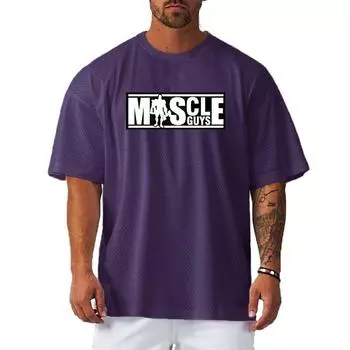 Muscleguys, летние мужские топы для бега и тренировок, бодибилдинг, модная футболка с короткими рукавами из тонкой полой сетки, повседневная футболка для спорта на открытом воздухе M чёрный