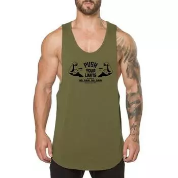 Muscleguys, летняя баскетбольная футболка без рукавов с мышцами, мужские дышащие пот-поглощающие топы для фитнеса и фитнеса, топы на бретелях для соревнований M чёрный