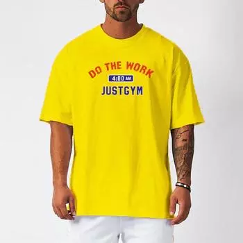 Muscleguys Летняя быстросохнущая футболка с круглым вырезом Мужская свободная на открытом воздухе Бег Дышащий с короткими рукавами Свет M чёрный