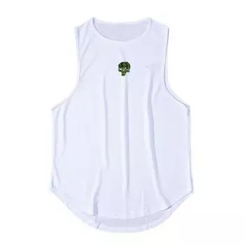 Muscleguys, летняя горячая распродажа, спортивная одежда, мужские футболки без рукавов с принтом для бодибилдинга и фитнеса, быстросохнущий дышащий жилет для тренировок M чёрный