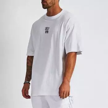 Muscleguys, летняя повседневная простая повседневная футболка, свободная дышащая мужская футболка для фитнеса с коротким рукавом M чёрный