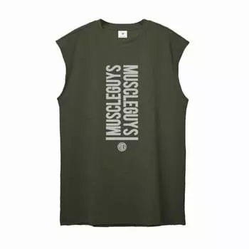 Muscleguys Лето Треди Профессия Фитнес Танк Топ Сетка Быстросухая Синглеты Мышечные Топы Простая Мода Бодибилдинг Спортивная Одежда для мужчин M чёрный