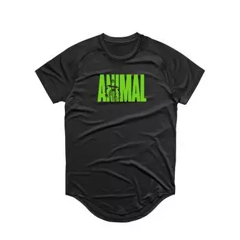 Muscleguys Muscle Мужские повседневные летние уличные футболки сухого кроя черного/белого/серого цвета M чёрный