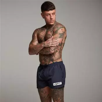 Muscleguys Мужчины Причинно-следственные быстрые сухие шорты бег трусцой мужские короткие нижние части летнее нижнее белье M чёрный