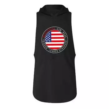 Muscleguys Мужская майка с принтом Жилет для фитнеса Летняя толстовка без рукавов Спортивная мода Майки Бодибилдинг Футболка без рукавов M чёрный