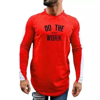 Muscleguys новая футболка мужская весна осень с длинным рукавом с круглым вырезом мужская одежда для бодибилдинга и фитнеса хлопковая футболка для спортзала XL