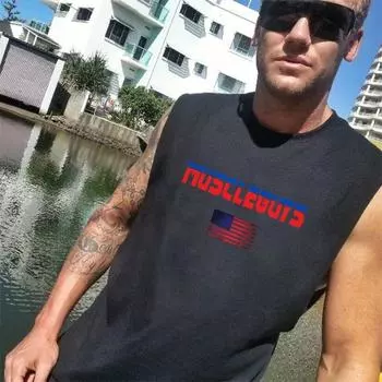 Muscleguys, одежда для фитнеса, майка для бодибилдинга, мужские рубашки без рукавов, топы, повседневная майка с мышцами, брендовый спортивный жилет M чёрный