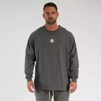 Muscleguys осенне-зимние мужские повседневные спортивные рубашки для фитнеса, футболки с рисунком для соревнований и тренировок M чёрный