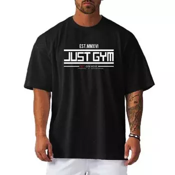 Muscleguys Spot Supply Быстрая доставка Молодежная футболка для бодибилдинга с короткими рукавами Мужская тонкая дышащая летняя тренировочная сетчатая футболка M чёрный