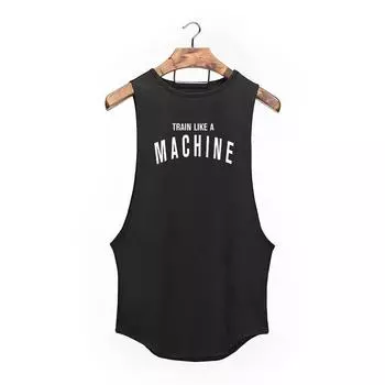 Muscleguys Жилет для мышц одежда майка хлопковая бодибилдинг стрингер майка мужская фитнес майка для тренировок в спортзале без рукавов L белый