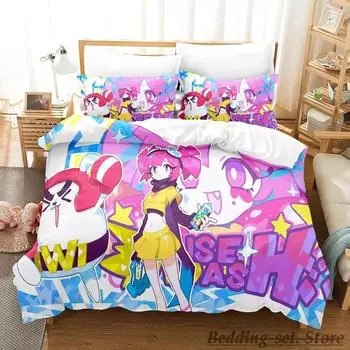 Muse Dash Постельное белье Single Twin Full Queen King Size Bed Set Adult Kid Bedroom Duvetcover Sets Anime Parure de lit Bed 70x133cm 2pcs