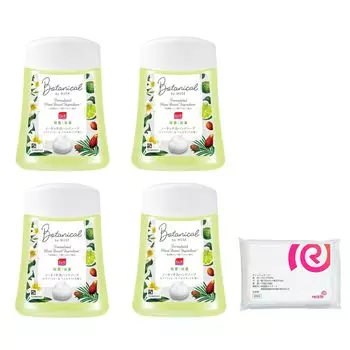 Muse No Touch Refill Botanical White Lily Bergamot для автоматического дозатора 250 мл x 4 1000 Стерилизация Дезинфекция Содержит увлажняющие ингредиенты зелёный