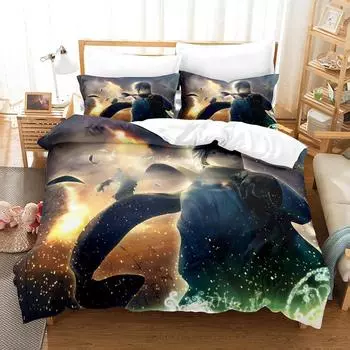 Mushishi Bedding Set Single Twin Full Queen King Size Bed Set Adult Kid Bedroom Duvet cover Sets 3D Print Anime Bed Sheet Set EU Twin 135x200cm