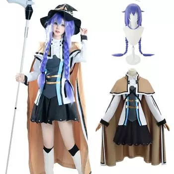 Mushoku Tensei Cosplay with Wig Roxy Cosplay Migurdia Cosplay Greyrat Cosplay Top and Bottom Set Adult Costume Cultural Festival Event M [NOKIJP]