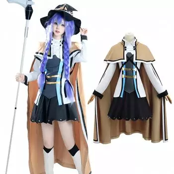 Mushoku Tensei Косплей с париком Roxy Косплей Migurdia Косплей Greyrat Косплей Топ и низ Взрослый костюм Культурный фестиваль Событие L [NOKIJP]