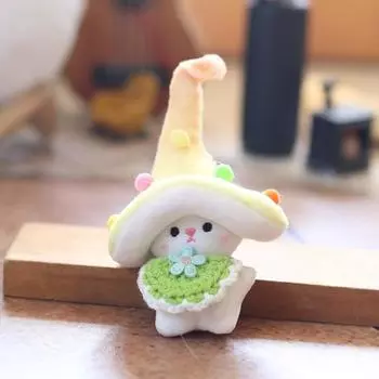 Mushroom Elf Cuter Plushie Keyring Pp Cotton Fill Stuffed Soft Kids Ornament