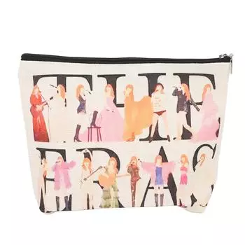 Косметички для музыкальных фанатов, инновационные, забавные, стильные, вместительные, портативные, дорожные, косметички для женщин
