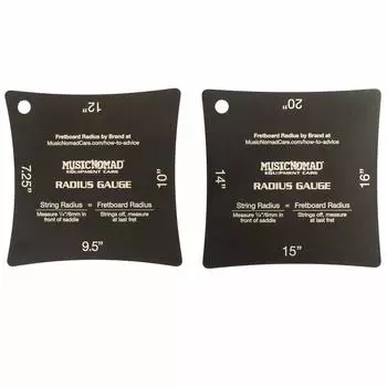 MUSIC NOMAD Stainless Steel Fingerboard Saddle R Measurement Gauge MN603 []