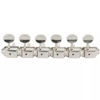 Musiclily 6 рядный винтажный гитарный колышек Split Post Kluson Type Peg для ST Telecaster Electric Nickel Strat/TL гитары,