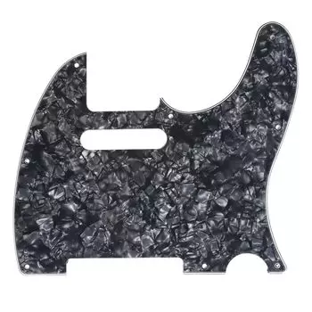 Musiclily 8 Hole TL Telecaster Pickguard для гитары Fender Standard Tele Electric Black Pearl 4P USA/Mexico,