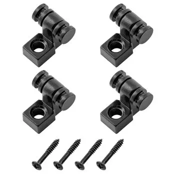 Musiclily Basic Guitar Roller String Guide Cylindrical Fender Strat Electric Black of Strat/Telecaster Guitar, (Набор 4) чёрный