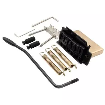 Musiclily Pro 10,5 мм современный 2-точечный тремоло-блок 40 мм цельный латунный блок для электрогитары Squier Strat, черный