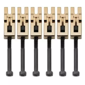 Musiclily Pro 10.8mm Гитарный бридж-седло Floyd Rose Original для Floyd Rose OriginalSpeical 6-струнная электрогитара, золото (Набор из 6)