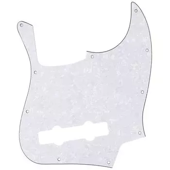 Musiclily Pro 10 Hole Precision Bass PB Pickguard для 5-струнной бас-гитары Fender Mexican Precision White Pearl 4P,