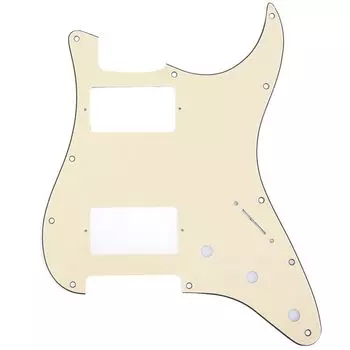 Musiclily Pro 11 Hole HH Stratocaster гитара 3 слоя кремовый США/Мексика пикгард,