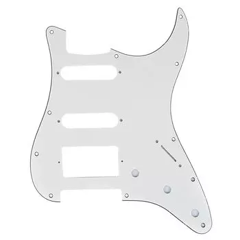 Musiclily Pro 11 отверстий SSH Strat Pickguard для American Strat Stratocaster Electric 3P Parchment Guitar,