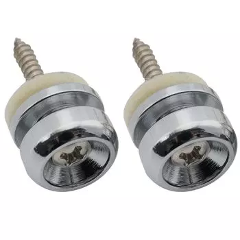 Musiclily Pro 14 мм штифт для ремня стальной для электрогитары/акустической гитары/классической гитары/укулеле, (Набор 2)